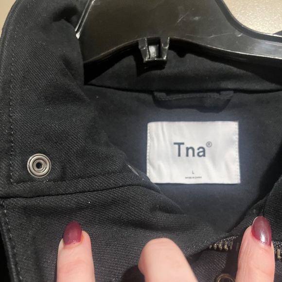 TNA black cropped bomber jacket - Picture 2 of 3